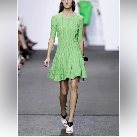 Rag & Bone Runway Neon Green Dress Ready To Wear Spring Summer 2013 New York - Picture 2 of 15